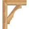 Ekena Millwork Balboa Block Rough Sawn Bracket w/ Offset Brace, Western Red Cedar, 6"W x 20"D x 24"H BKT0604X20X24BOA05RWR - alternate 3